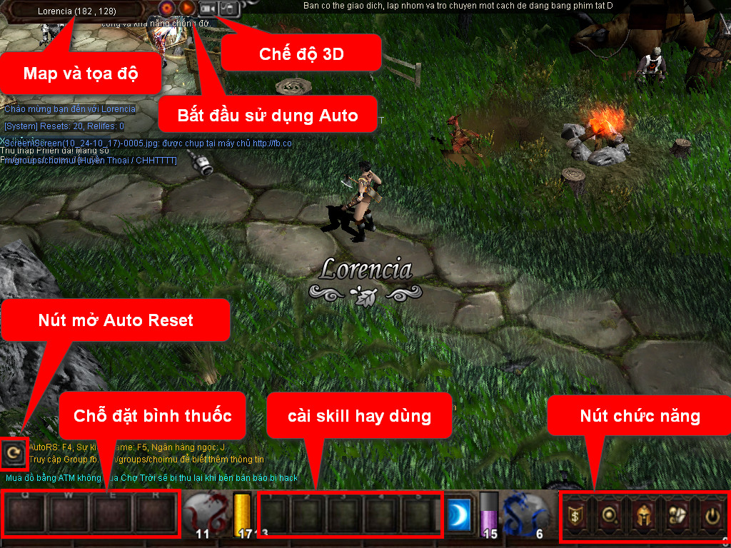 Chức năng chính của Game MU Pháp Sư Chức năng chính của Game MU Pháp Sư